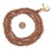 The Bead Chest Mala Meditation Beads - 108 Inlaid Prayer Beads for Yoga, Necklace, Jewelry (8mm, Rudraksha)